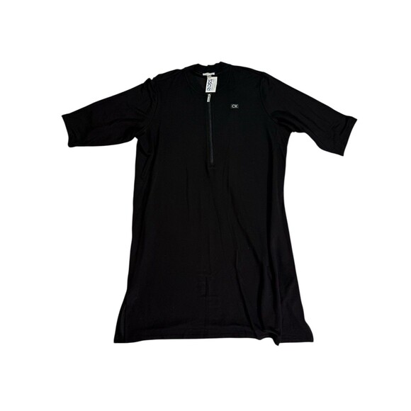 3X Calvin Klein Pullover Top Half Zip Black Loungewear NWT - Picture 1 of 14